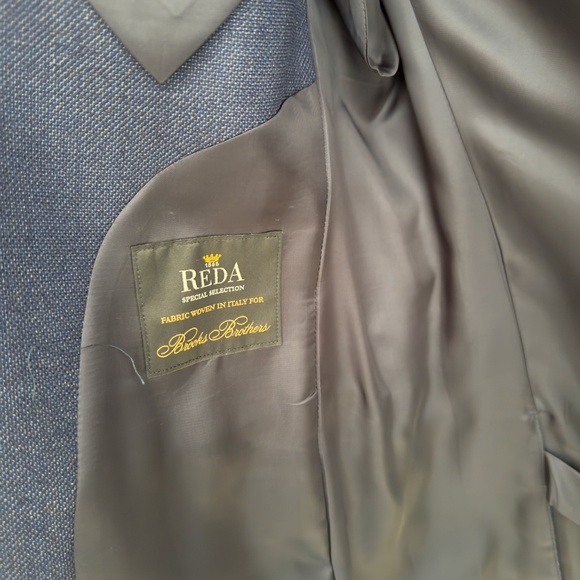 Brooks Brothers - 100% Wool - Milano Slim Fit - Blue Sportscoat Blazer - NEW - Picture 4 of 8